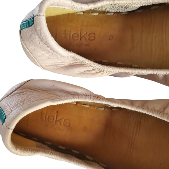 TIEKS By Gavrieli Light Pink Blush Leather Slip-On Classic Ballet Flat Slipper 9 - Picture 5 of 11